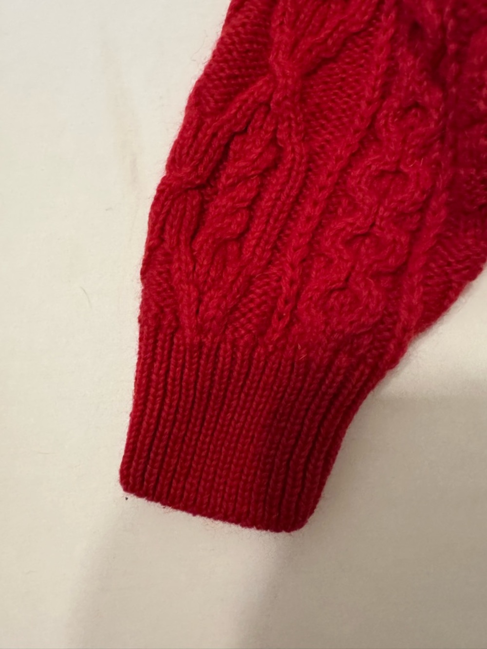 Aran Crafts Vibrant Red Crewneck Sweater - Picture 9 of 14